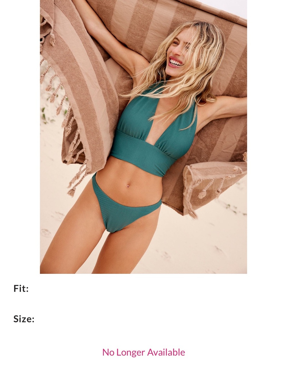 Beach Riot Free People Louise Ribbed Bikini Top